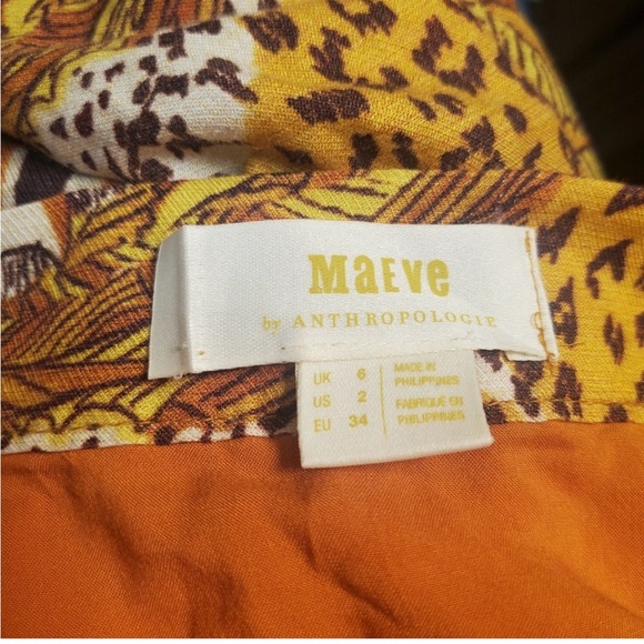 Maeve Zebra Print Safari Button Front Midi Skirt Side Slits - Picture 6 of 6